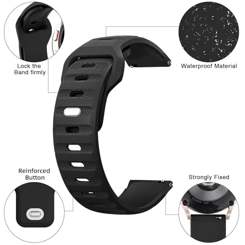 Bracelet de montre 20mm 22mm silicone SCRUBY lot de 3 - 3