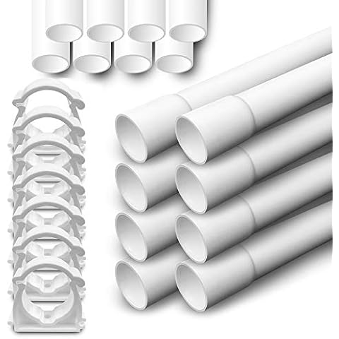 Elektrorohr M16 Stangenrohr 18m Leerrohr PVC Muffel 40 Klemmschelle ARLI Cover