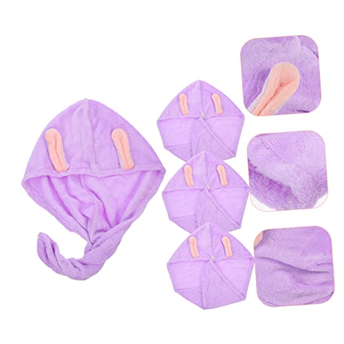 minkissy 12 Peças Chapéu De Lã Coral Para Cabelos Secos Toalha De Secagem Rápida Toalha De Microfibr