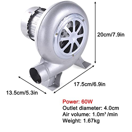 Souffleur électrique de forge 60W à vitesse variable 220V pour barbecue