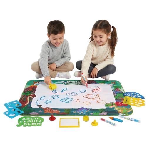 BUDDY BABY AquaPaint - Tapis magique pour enfant XL à peindre à l'eau - Dimensions super larges 150 x 100 cm - Jouet éducatif de 3 à 12 ans - Avec...