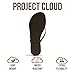 Project Cloud Filp Flops for Women Footwear- Lightweight and Memory Foam Insole Sandals for Women 2026 - Durable Non-Slip Beach Essentials Flats for Women Sandals (Foundations, Black, 6)