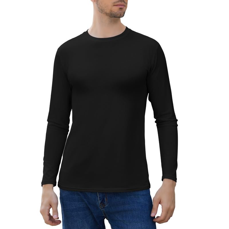 SIMIYA Mens Thermals Long Sleeve Undershirt Warm Fleece Lined Base Layer Thermal Tops Long John Shirts for Men - image 1