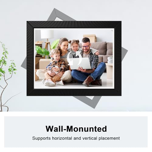 Image of Large Digital Photo Frame 16.2 inch-Digital-Picture-Frame - 32GB Dual-WiFi Digital Frame, No Touch Screen, Slideshow, Load Photo Video from Phone via APP Email, Free Cloud Storage, Gift for Mom Dad