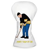 GudaAphrmix Funny Golf Head Cover - Waterproof Leather Headcover with Just Tap It in, Golfing Club Accessory for Golfers Putting Green Men Women Personalized Gifts, Fit for Most Brand 1 Driver Hybrid