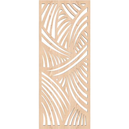 Image of Chester Decorative Pierced Fretwork Wood Wall Panels, 9 3 /8 inchW x 24 3 /8 inchH x 3 /8 inchT, Red Oak