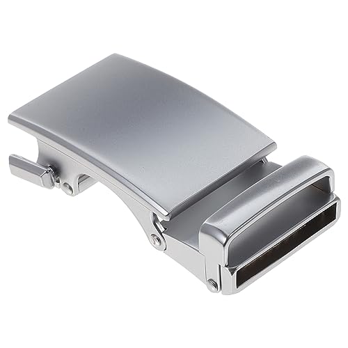 EXCEART 1Pc automatic slide click buckle flip belt buckle automatic belt buckle mens belt buckle ratchet belt buckle vintage belt buckle waist belt for men toothless clamshell slider