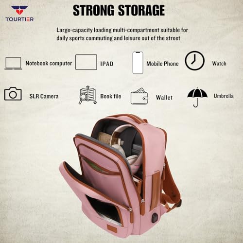 Image of Stylish Laptop Backpack for Men & Women with USB Charging Port, Compatible Laptop 15.5-inch