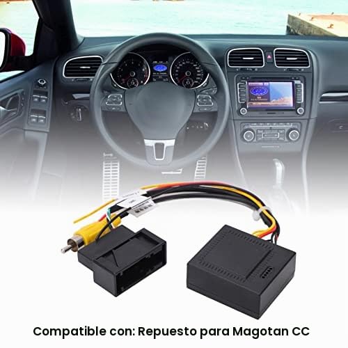 Akozon Convertidor RGB a AV, Adaptador de Caja Decodificador de Adaptador de Cable de Audio RCA AV de 12V 5W para Piezas de Cámara de Respaldo Magotan CC