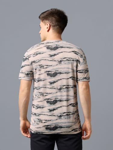 Image of TECHNOSPORT Men's Slim Fit Half Sleeve Crew Neck T-Shirt, TECHNOCOOL+ Quick Dry Moisture Wicking Stretchable Sports Gym and Casual Wear