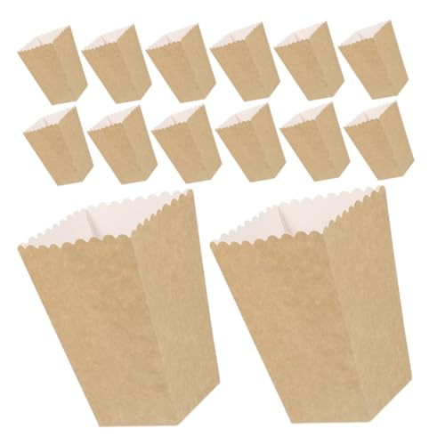 TOYZFRIENDY 24 Piezas Cajas de Pequeñas Kraft Unidades Contenedores Multiusos para Pollo Frito y Dulces para Fiestas Cine y Snacks Portátiles