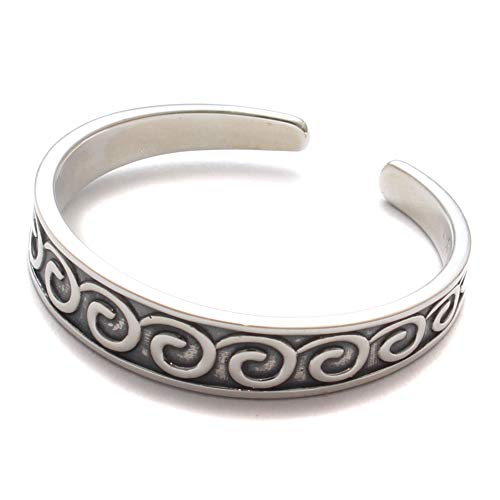 Wellen Zehenring für großen Zeh, Zehen Ring keltisch, 925 Sterling Silber, Fuß Schmuck offen anpassbar, boho Hippie Schmuck