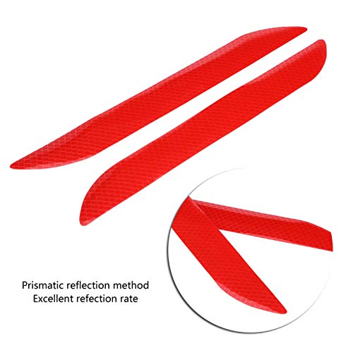 Adesivo refletivo de segurança para carro, 2 peças 300 m PET autoadesivo luz decalque de segurança a