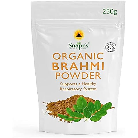 Snape's Organic Brahmi Powder (Bacopa Monnieri) - 250 Gram - Soil Association Certified Cover