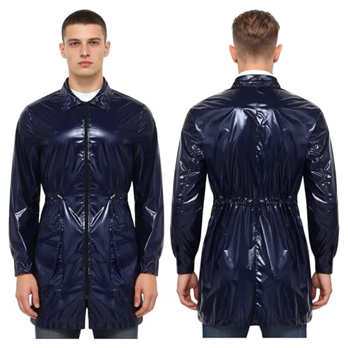 Veste de travail uomo avec boutonnage avant manteau laboratoire manches longues