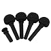 Yibuy Black Ebony Tuning Pegs & End Pin Set for 1/2 Size Violin Fiddle
