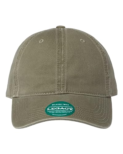 Legacy Relaxed Twill Dad Hat, Adjustable, Moss Green