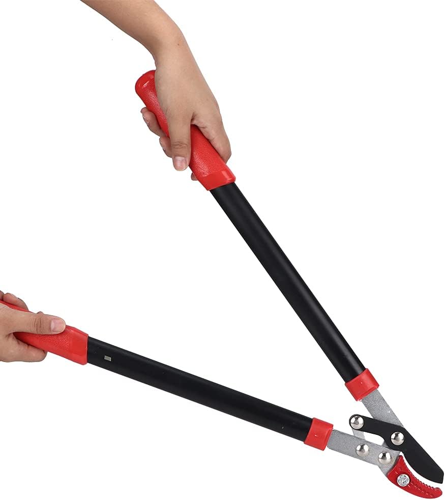 Gardening Tree Pruning Loppers Shears, Cutter Scissors Cutting Tool, Ergonomic Handle, Convenient Operation, Made of SK5 high Carbon Steel, with Barb Design, Prevent Sliding,