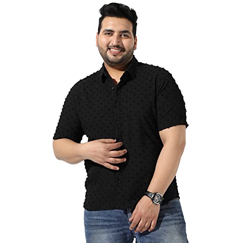 Image of Instafab Plus Men's Button Up Regular Fit Shirt for Casual Wear Modern Clothing Shirt Crafted with Regular Sleeve, Comfort Fit & High-Performance for Everyday Wear