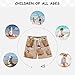 Aflyko Christmas Boys Board Shorts Santa Hat Capybara Brown Fashion Youth Swim Shorts, Relaxed Fit for Beach Holidays and Pool Parties, X-Large