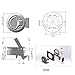 4 PCS Flush Pull Hatch Latch Round Slam Latch for RV Boat Deck 1/4