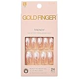 Gold Finger Fashion Nails Gf94