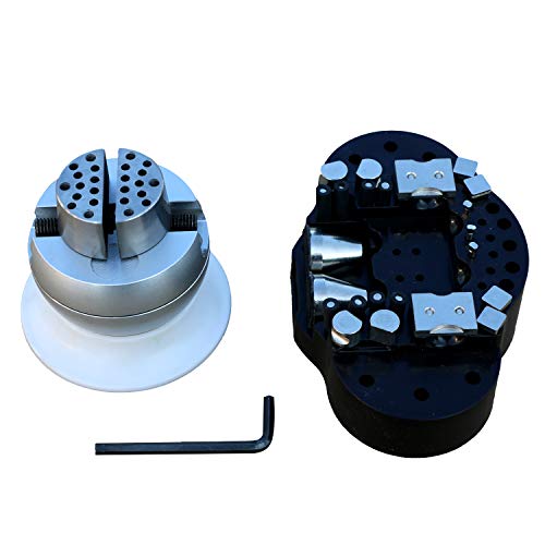 Ball Vise Engraving Setting Tool 3" Ball Vise 360Â°Rotation 34 pcs Attachments Engraving Block Vise Jewelry Engraving Block Setting Jewelry (3")