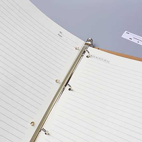 Papier ligné A4 perforé anti-bavure, pack de 3 recharges pour carnet de notes A4 - 2