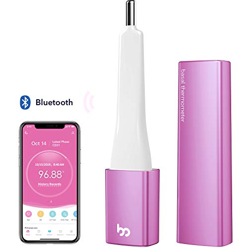 Femometer Basal Body Thermometer for Ovulation Tracking with APP & Bluetooth, Smart Quiet BBT
