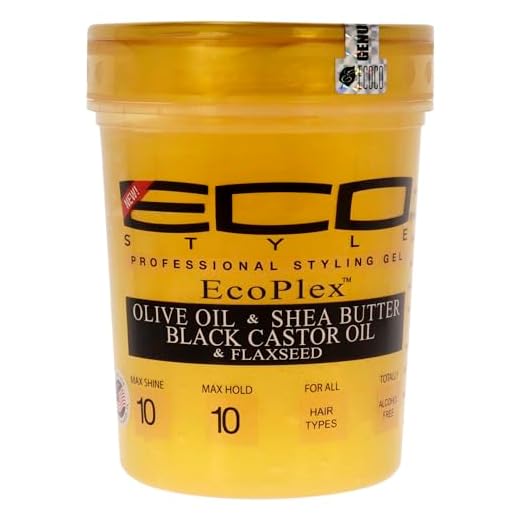 Ecoco Eco Style Gel - Olive Oil And Shea Butter Black Castor Oil And Flaxseed - Superior Hold And Healthy Shine - Helps Moisturize Scalp - Repairs Damaged Follicles - Promotes Hair Growth - 32 Oz