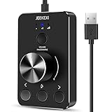 JEEKEXI Aluminum Multimedia Controller Knob with One-Key Mute, Three Volume Control Modes,...