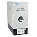 Tripp Lite RG6/U Quad-Shield Coaxial Bulk Cable, CMR-Rated, White, 1000 ft. (A224-01K-WH)