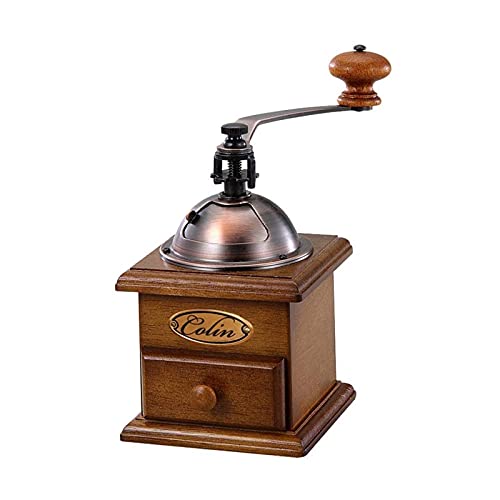 FACAZ Kaffeemühlen Handpumpenaufschäumer Cappuccino Latte Kaffeeschaumkrug mit Griffdeckel Doppellagiges Filtersieb Edelstahl Kaffeemaschine Mühle Kaffeebohnenmühle Handkaffeemühle (A) Cover