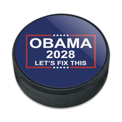 GRAPHICS & MORE Obama 2028 Ice Hockey Puck