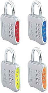 Master Lock 653D Locker Lock Set Your Own Combination Padlock, 1 Pack, Assorted Colors, 2 Pack