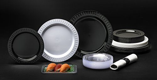 Party Essentials N661173 Elegance Hard Plastic Round Appetizer Plates, 6", Clear (Case Of 420) #TOP2