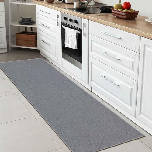 Ottomanson OTH8503-3X10 Machine Washable Modern Solid Design Non-Slip Rubberback 3X10 Traditional Runner Rug For Hallway, Kitchen thumb #9