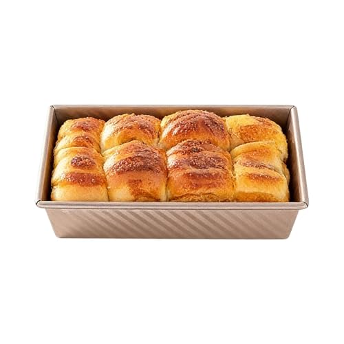 Molde grande para pan, molde para hornear , 8.27 x 4.72 x 4.49 pulgadas con tapa, sartenes de pan portátiles, utensilios de cocina con diseño antiadherente, moldes para pan para sándwich y