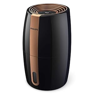 Philips Luchtbevochtiger 2000 Serie – Natuurlijk verdampingsproces – 32m² – Verspreidt 99% minder bacteriën – Stille slaapmodus – Automatische vochtigheidsinstellingen – HU2718/10