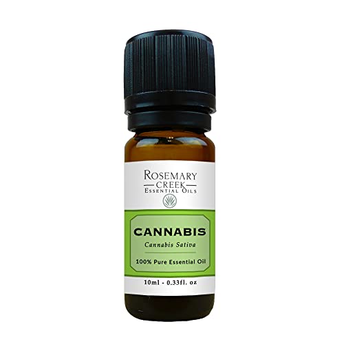 Cannabis Essential Oil (Cannabis Sativa) 100% Pure and Natural Great Relaxing Properties by Rosemary Creek Essential Oils (10 ml (0.33 Fl. oz))