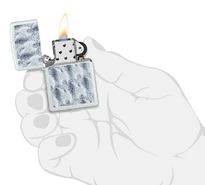 Encendedor Zippo con grabado personalizado diseño Frozen Flames miniatura 6