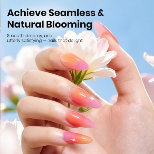 Image of Beetles Nail Glue and Blooming Gel Set - 15ml 2Pcs Nail Art Gel for Blooming Aura Nails Marble Effects and Strong Nail Tips Bonding, Nail Supplies for Salon or DIY Manicure at Home