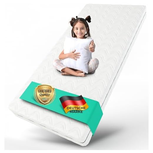 ALAVYA HOME® Kindermatratze 90x200 cm ohne Spannbettlaken 10 cm hoch I CertiPUR zertifizierter Kaltschaum mit waschbarem Bezug I Hochwertige Matratze für Kinderbett Jugendmatratze 200x90 I Made in EU