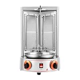 LIAPDG 110V Gas Doner Kebab Machine, 3000W Stainless Steel Shawarma Cookergrill Machine Spinning Doner Kebab Gyro Grill Machine Vertical Broiler for Restaurant Dinner, Home Kitchen