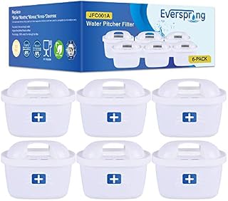 everspring Zamiennik filtra wody do Brita Maxtra+, Brita Maxtra plus, Brita Maxtra, Mavea, Anna Duomax od GOLDEN ICEPURE (6 sztuk)