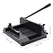 OTQEFTN Paper Cutter A3 Stack Paper Trimmer with Metal Base, Solid Blade Precision Cutting Tool for Cutting Paper/Photos/Soft PVC/Stack Paper/Cardstock/Leather