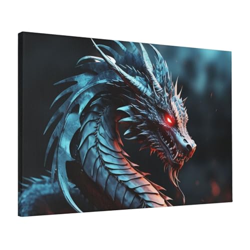 Toile de dragon impression HD pour habiller un mur vide de salon