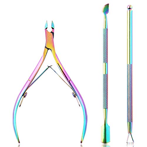 Nail Care Kit - 3 in 1 Manicure Set - Cuticle Nipper, Cuticle Cutter and Cuticle Scrapper- Perfect Nail Care At Home - Stylish and Efficient Nail Tools