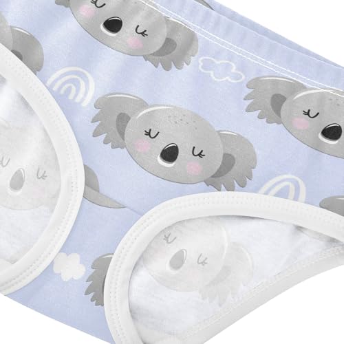 Wusikd Koala Bear Girls' Underwear Cotton Animal Girls Briefs Soft Toddler Underwear 4T Multi4