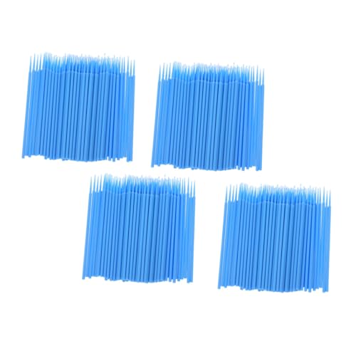 NOLITOY 4 Pack Disposable Lipstick Alicators Oral Care Sponge Swabs for Cosmetics Applicator Stick Blue Large Size